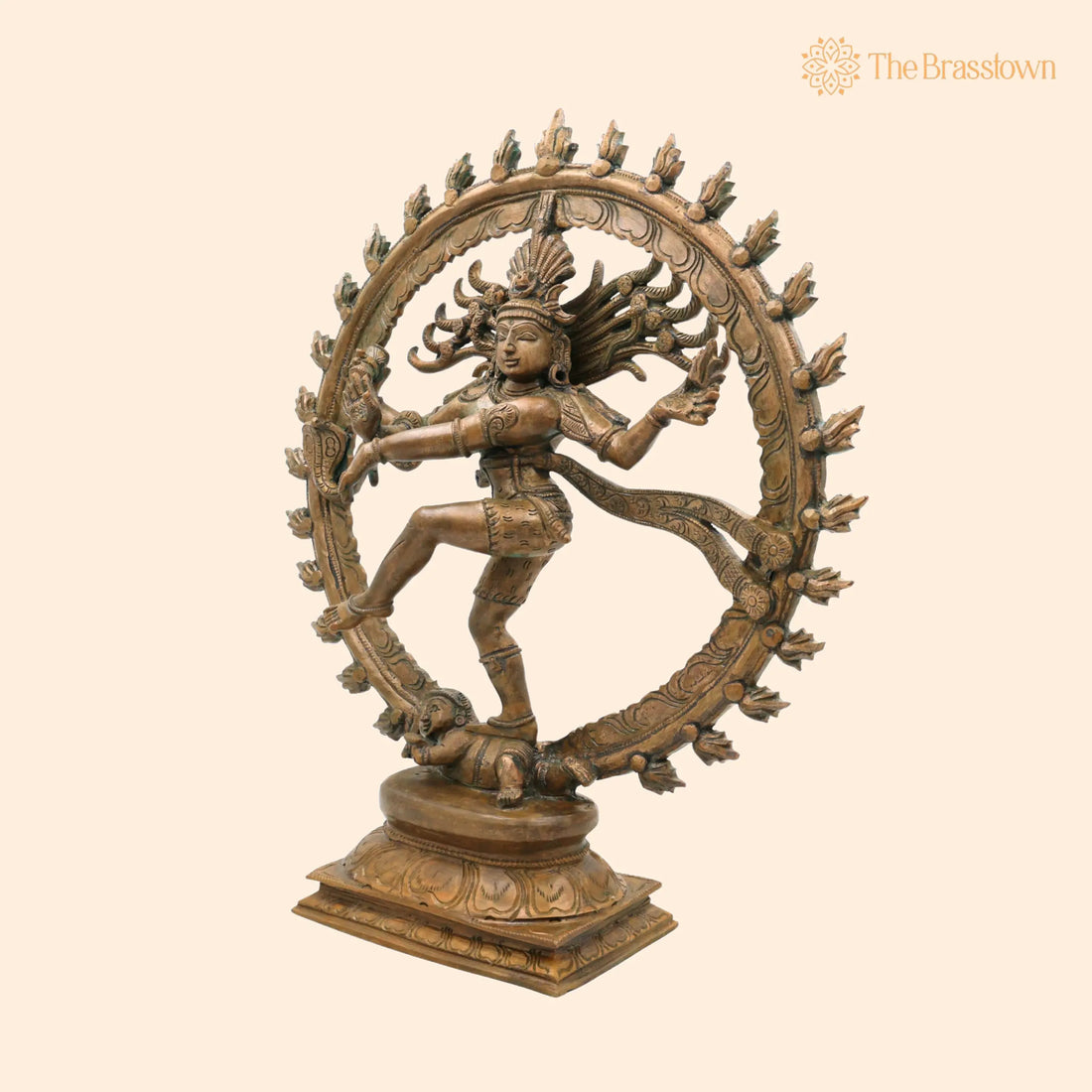 Handcrafted Panchaloha Nataraja Idol in Bronze – Chola Art Adalvallan, South Indian Thandava Murthy Statue for Temple &amp; Home Décor 15.5 Inch 1
