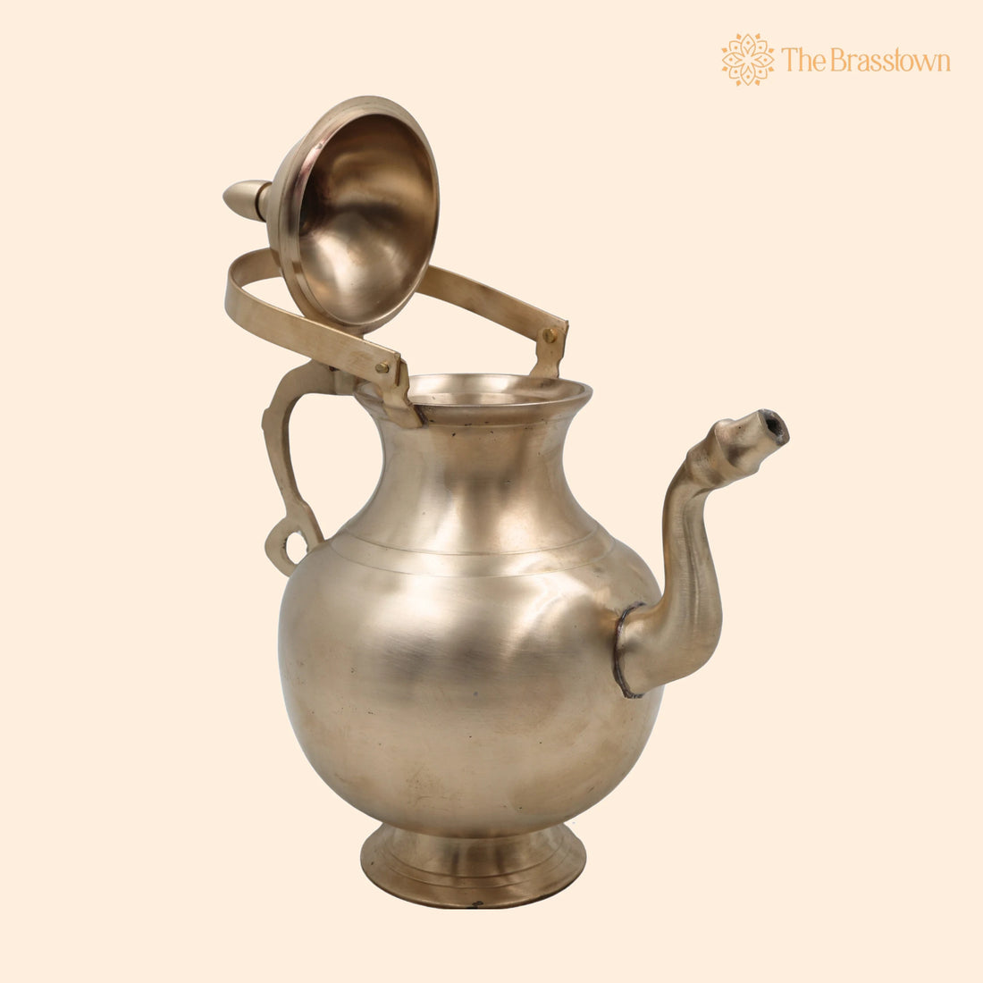 Handcrafted Bronze Kamandalu – Rishi Kalash Kamandal for Puja, Ganga Jali Abhishekam, Spiritual Décor &amp; Gifting 12 Inch 1