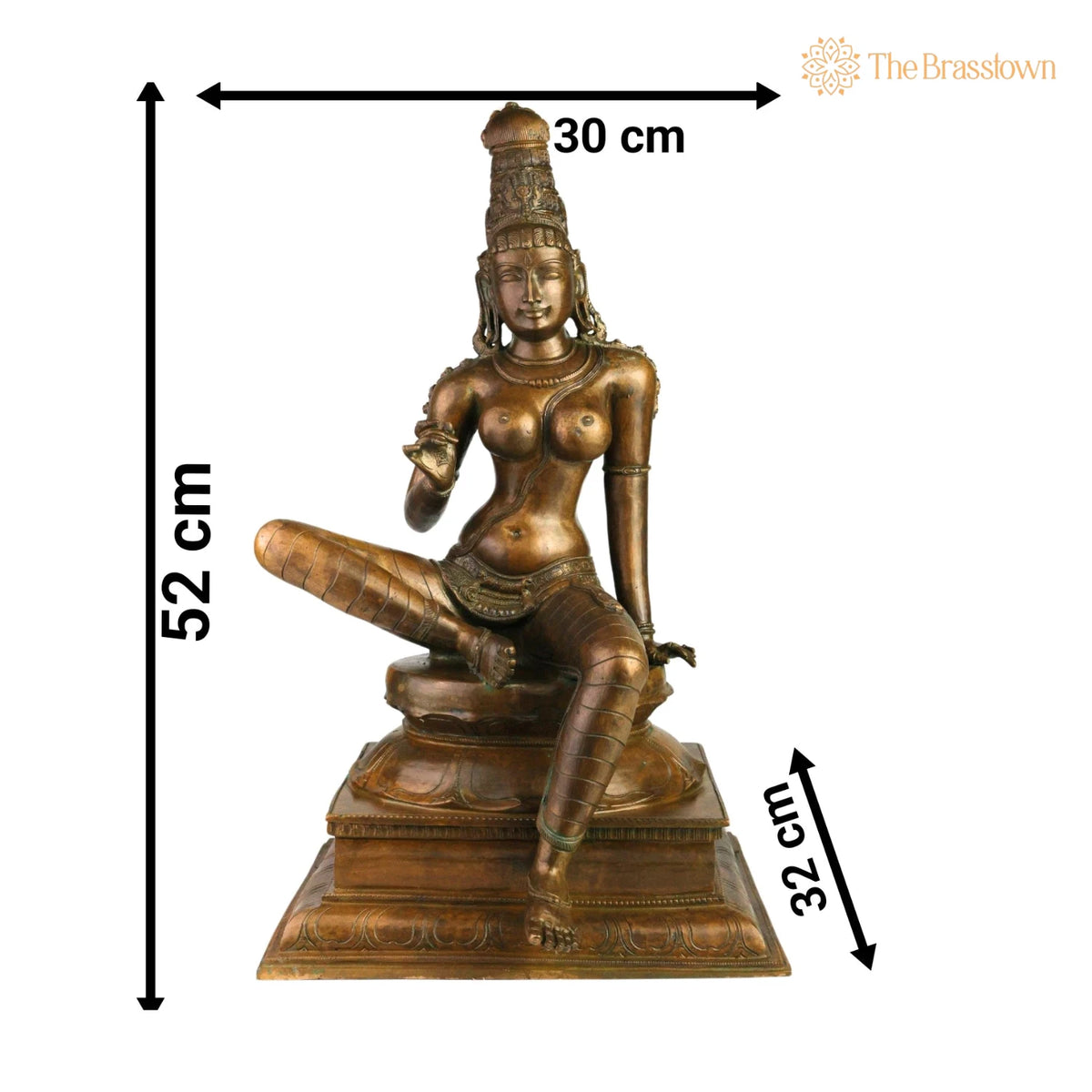 Bronze Bhoga Sakthi Amman – Handcrafted Temple &amp; Home Décor 20.5 Inch 5