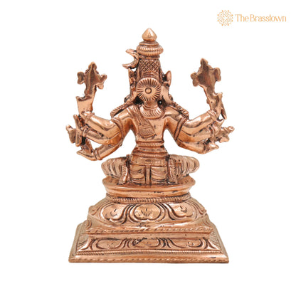 Bronze Handcrafted Varahi Devi Idol for Puja, Home Mandir &amp; Décor 5 Inch 4