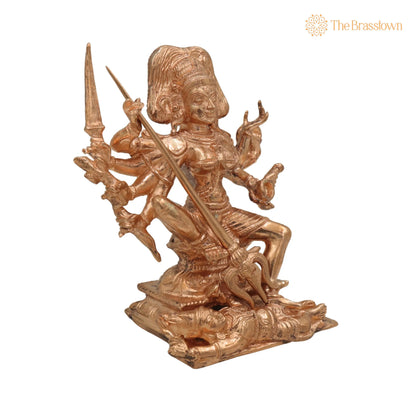 Bronze Handmade Kali Idol – Temple &amp; Home Décor 6.5 Inch 2