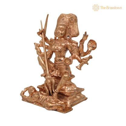 Bronze Handmade Kali Idol – Temple &amp; Home Décor 6.5 Inch 3
