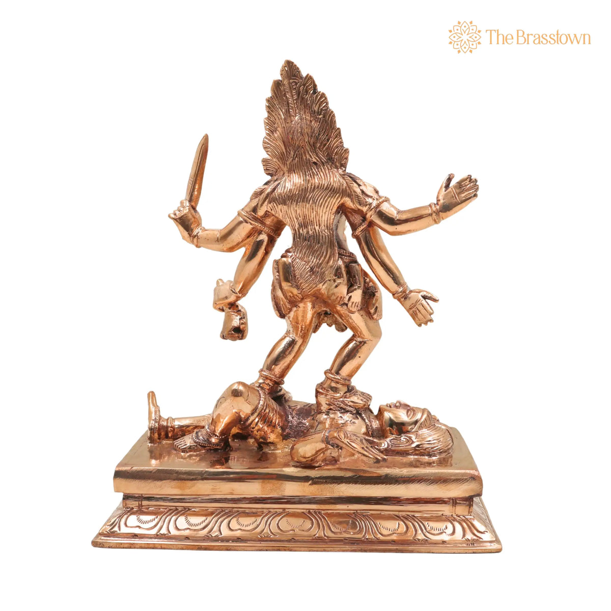 Bronze Handcrafted Panchaloha Kali Idol – Temple &amp; Home Décor 10 Inch 4