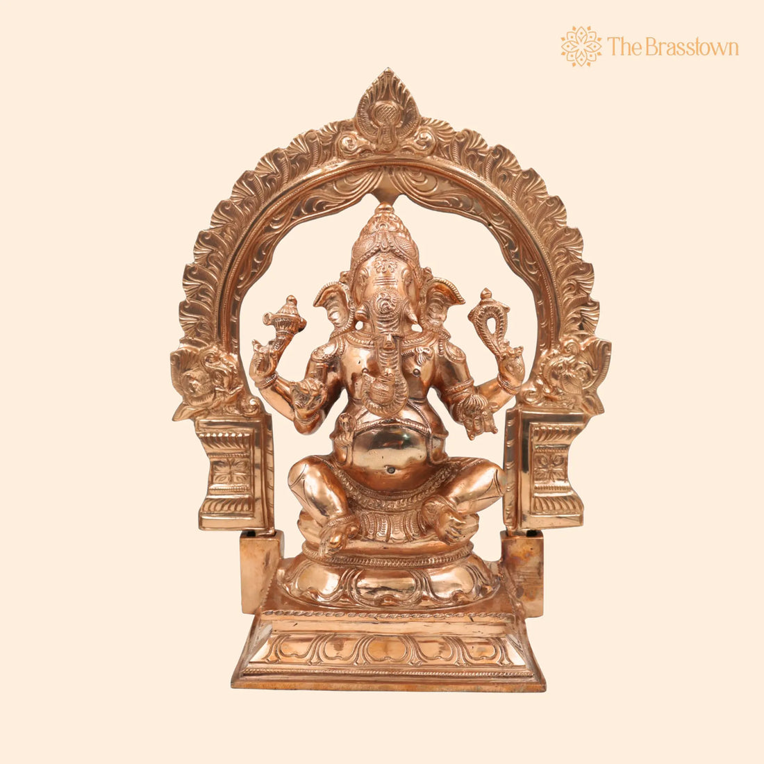 Bronze Handcrafted Panchaloha Ganesha Idol – Vinayaka Ganapati Ekadanta Murti for Pooja, Home Temple, Vastu &amp; Gift Décor 11.5 Inch 1