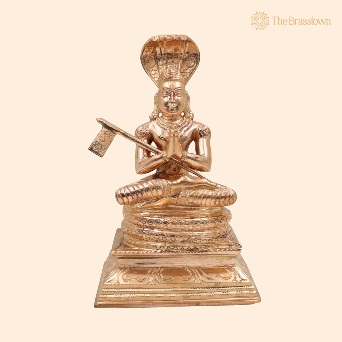 Handcrafted Bronze Manavala Mamunigal Idol – Panchaloha Varavaramuni Acharya Statue, South Indian Vaishnava Guru Swamy Vigraham 8.5 Inch 1