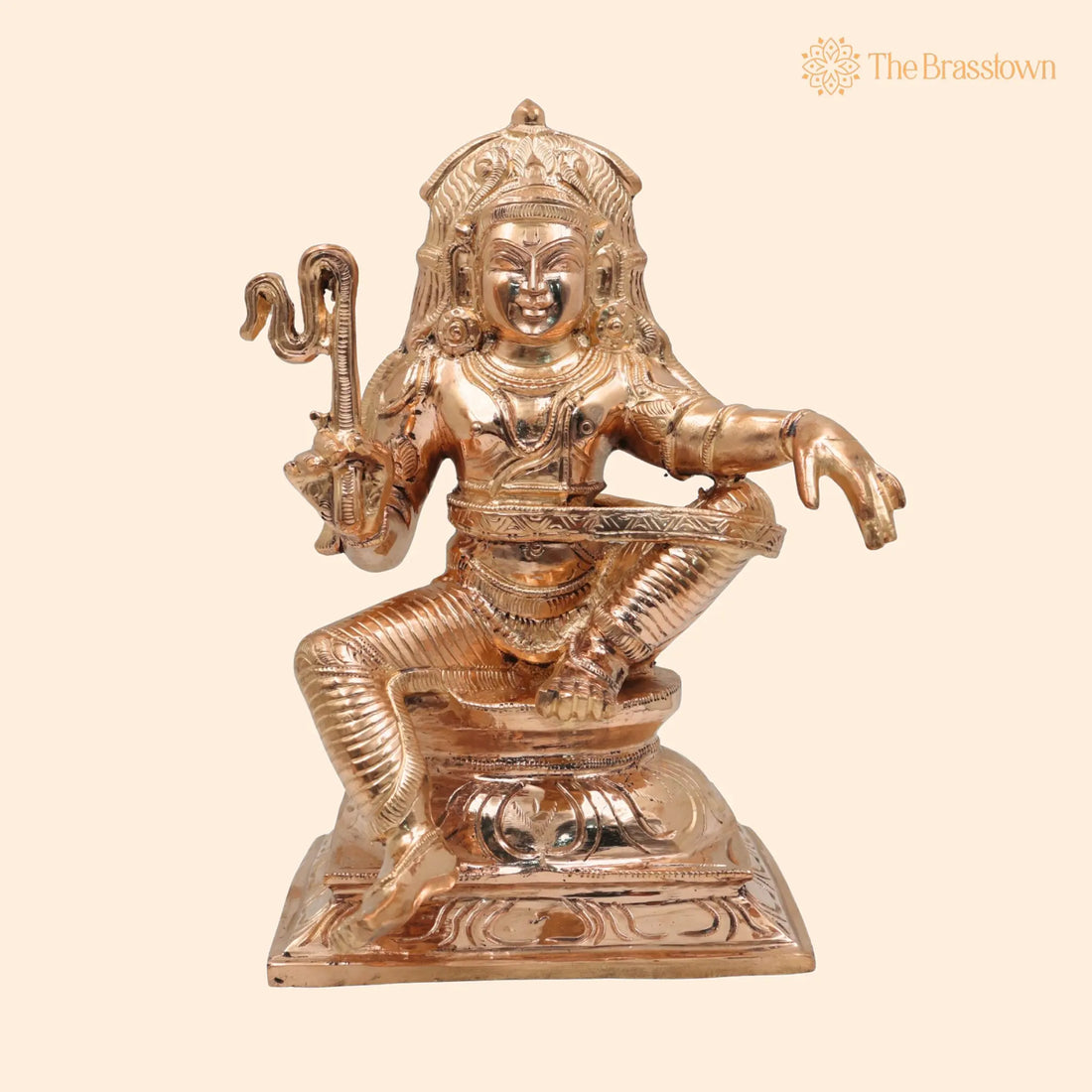 Bronze Aiyanar Swamy Idol – Panchaloha Dharma Shasta Silai, Handcrafted South Indian Kaval Deivam Sculpture for Puja, Home Mandir &amp; Décor 9.5 Inch 1
