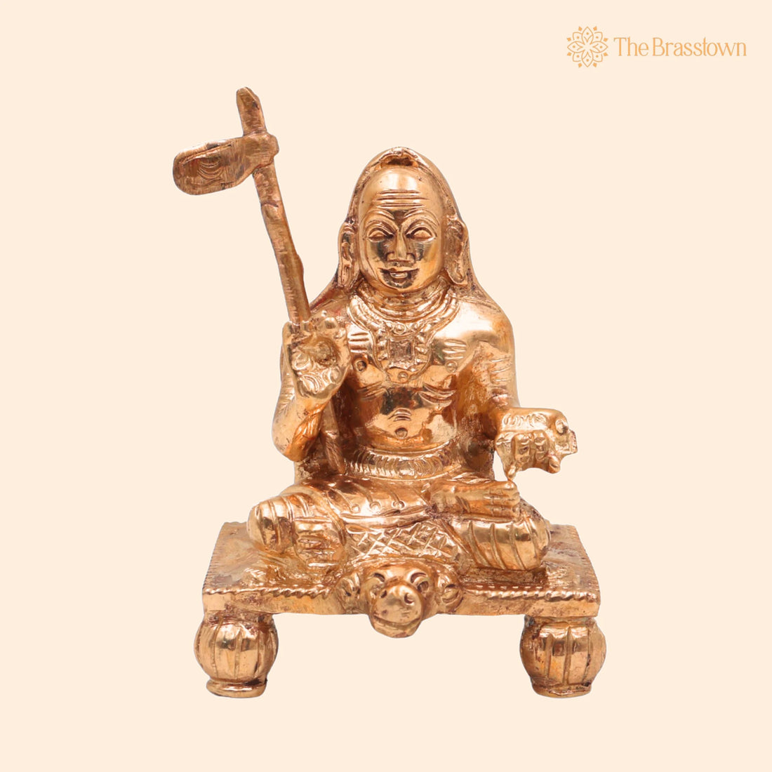 Handcrafted Bronze Adi Shankaracharya Idol – Shankara Bhagavatpada for Puja, Home Mandir &amp; Décor 4 Inch 1