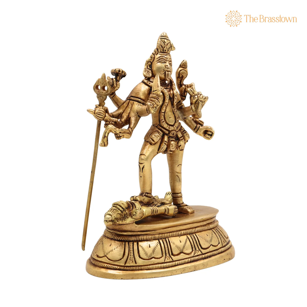 Brass Kali Idol – Handcrafted Temple &amp; Home Décor 6 Inch 2