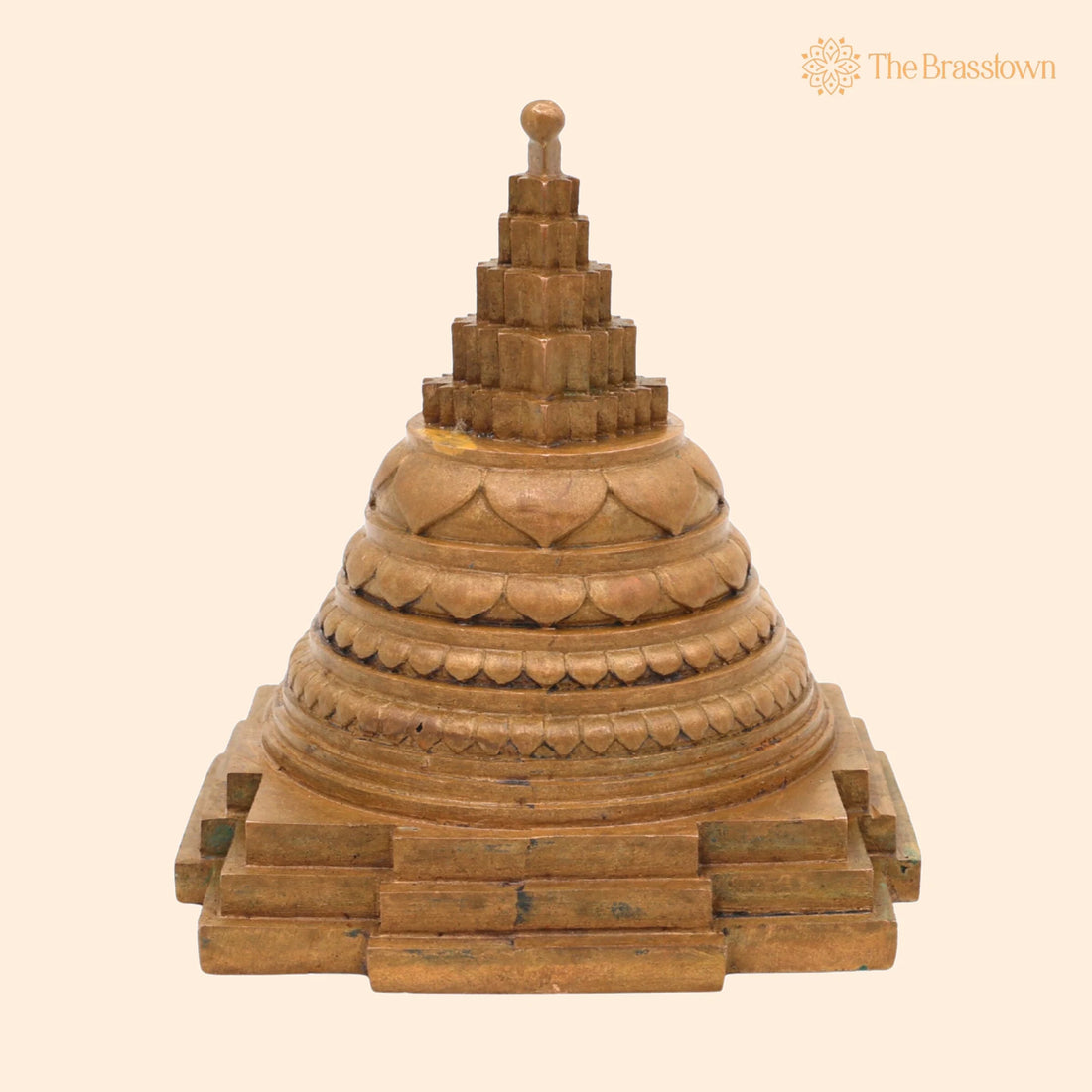 Bronze Handcrafted Shree Yantra Idol – Shri Chakra, Tripura Sundari, Lalita, Rajarajeshwari Yantra for Puja 4 Inch 1