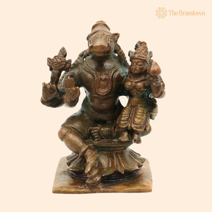 Bronze Handcrafted Varaha Lakshmi Idol – Temple &amp; Home Décor Statue 2.5 Inch 1