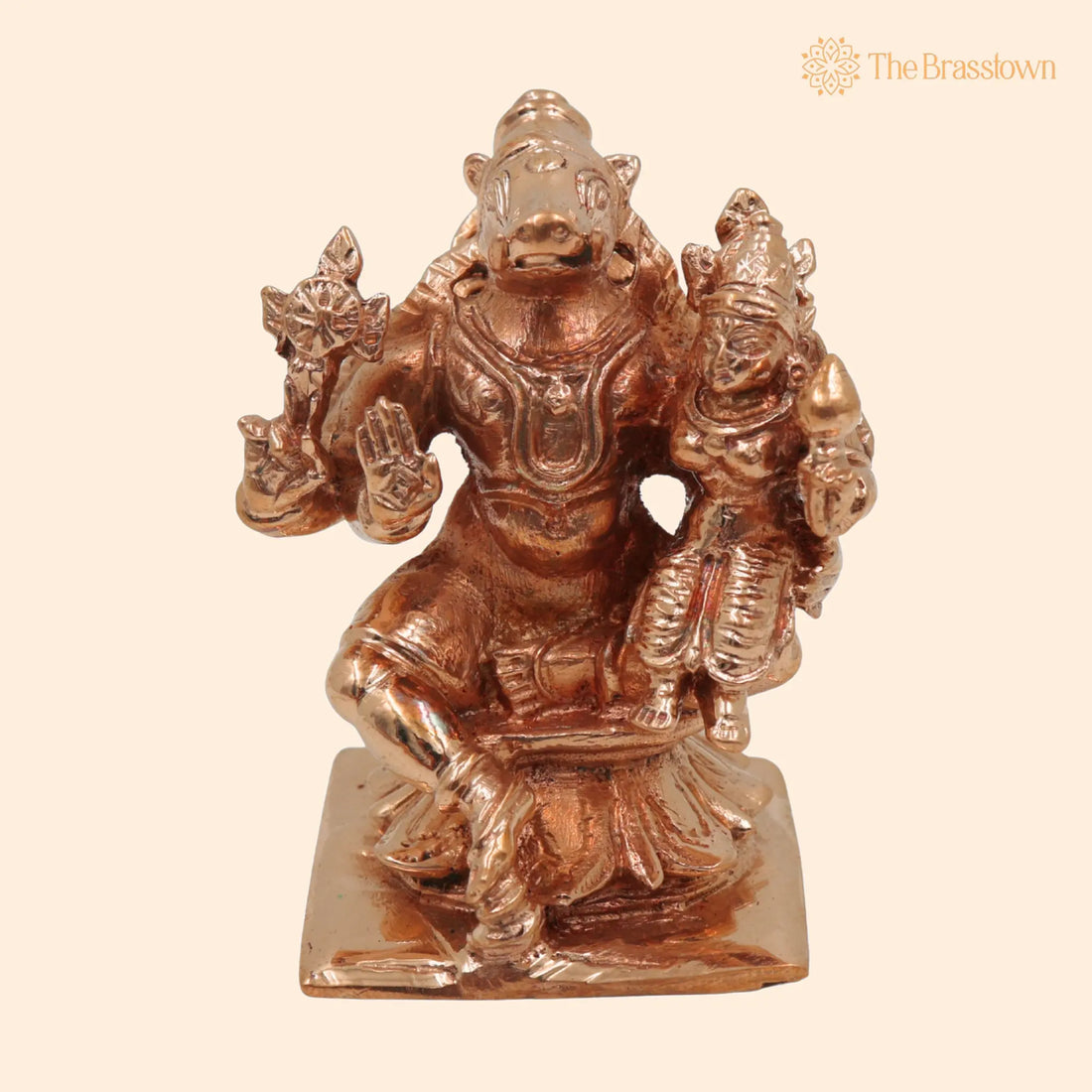 Bronze Handcrafted Varaha Lakshmi Idol – Temple &amp; Home Décor Statue 2.5 Inch 1
