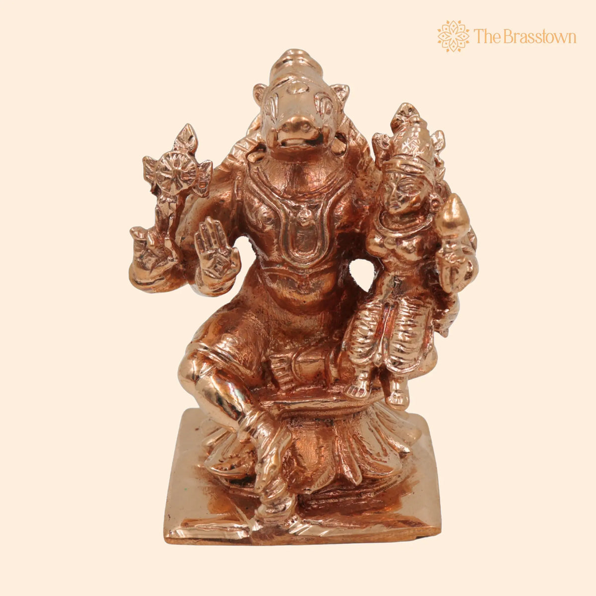 Bronze Handcrafted Varaha Lakshmi Idol – Temple &amp; Home Décor Statue 2.5 Inch 1