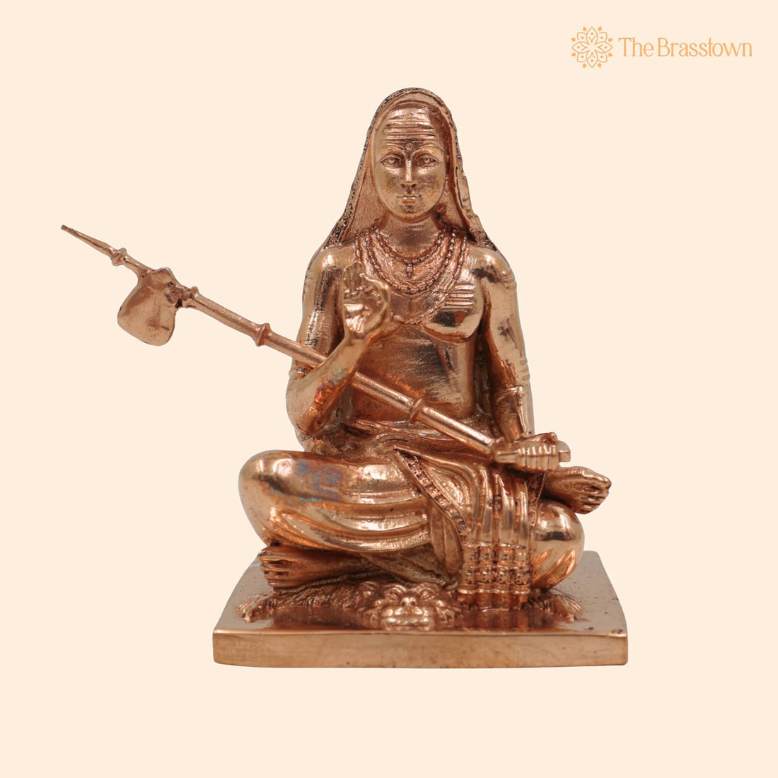 Bronze Handmade Shankaracharya Idol – Adi Shankaracharya Statue, Jagadguru Shankaracharya Murti for Puja, Home Mandir &amp; Décor 3 Inch 1