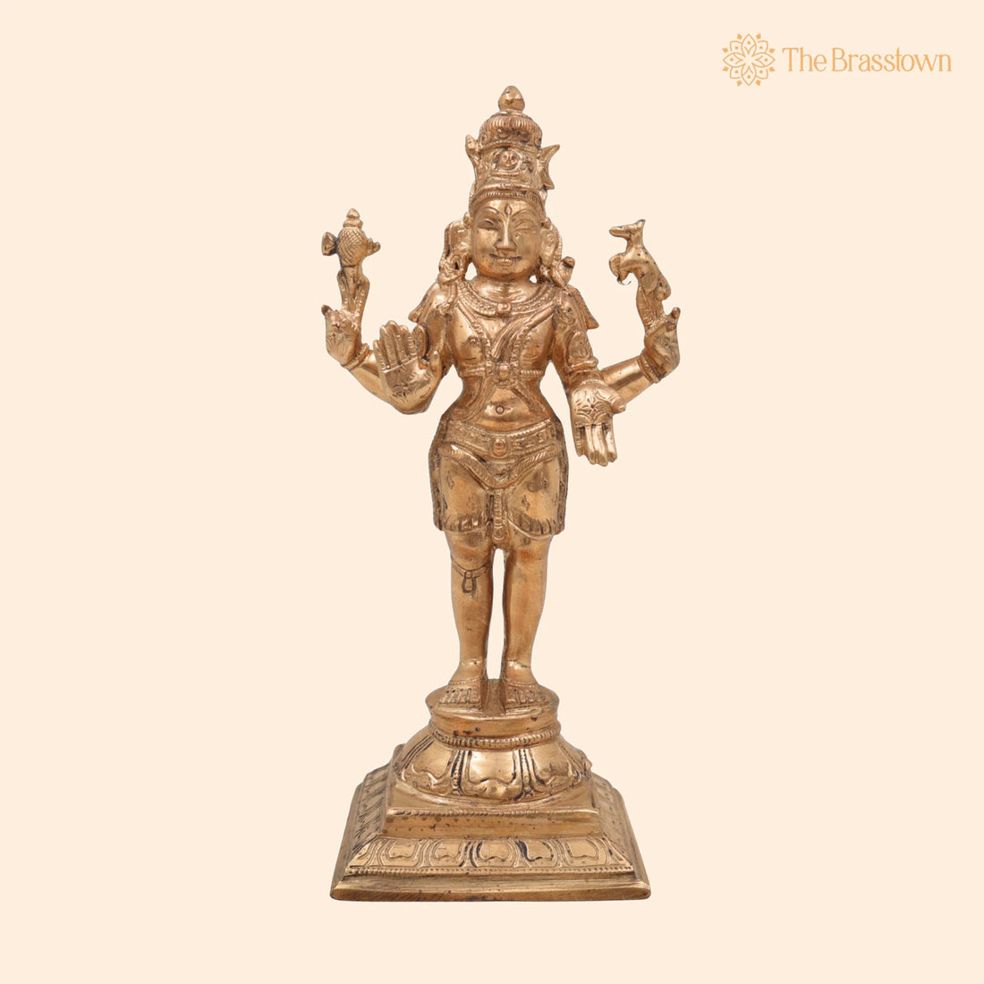Bronze Handcrafted Shiva Idol – Mahadeva, Adiyogi, Bholenath, Rudra, Panchaloha Murti for Pooja, Temple &amp; Home Décor 7.5 Inch 1