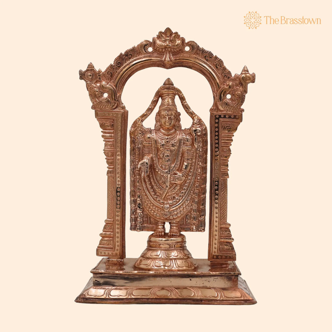 Bronze Tirupati Balaji Idol – Lord Venkateswara Murti, Srinivasa Statue, Panchaloha Venkateshwara Figurine, Handcrafted 12 Inch 1