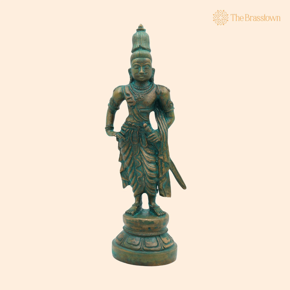 Bronze Rajaraja Chola King Sculpture – Handcrafted Arulmozhivarman Chola Dynasty Idol, Rajaraja the Great, Rajakesari, Ponniyin Selvan 9 Inch 1