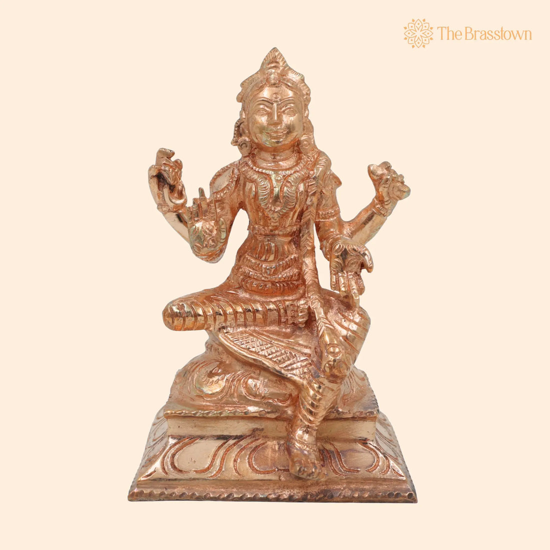 Bronze Handcrafted Balambika Idol – Bala Tripurasundari Panchaloha Statue, South Indian Chola Art Sculpture for Puja, Home Mandir &amp; Décor 4.5 Inch 1