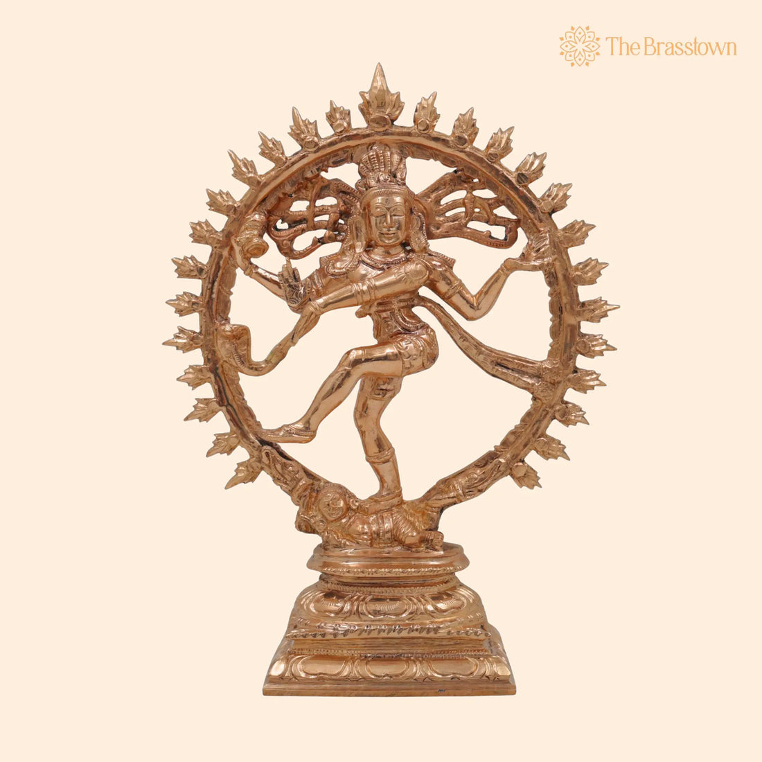 Bronze Nataraja Idol – Handcrafted Dancing Shiva Ananda Tandava Murti for Puja, Home Mandir &amp; Décor 9 Inch 1