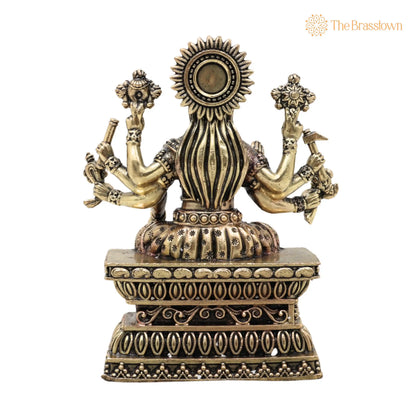 Brass Varahi Amma Idol – Varahi Devi Murti, Handcrafted Statue for Pooja, Home Décor &amp; Gifting 6 Inch 4
