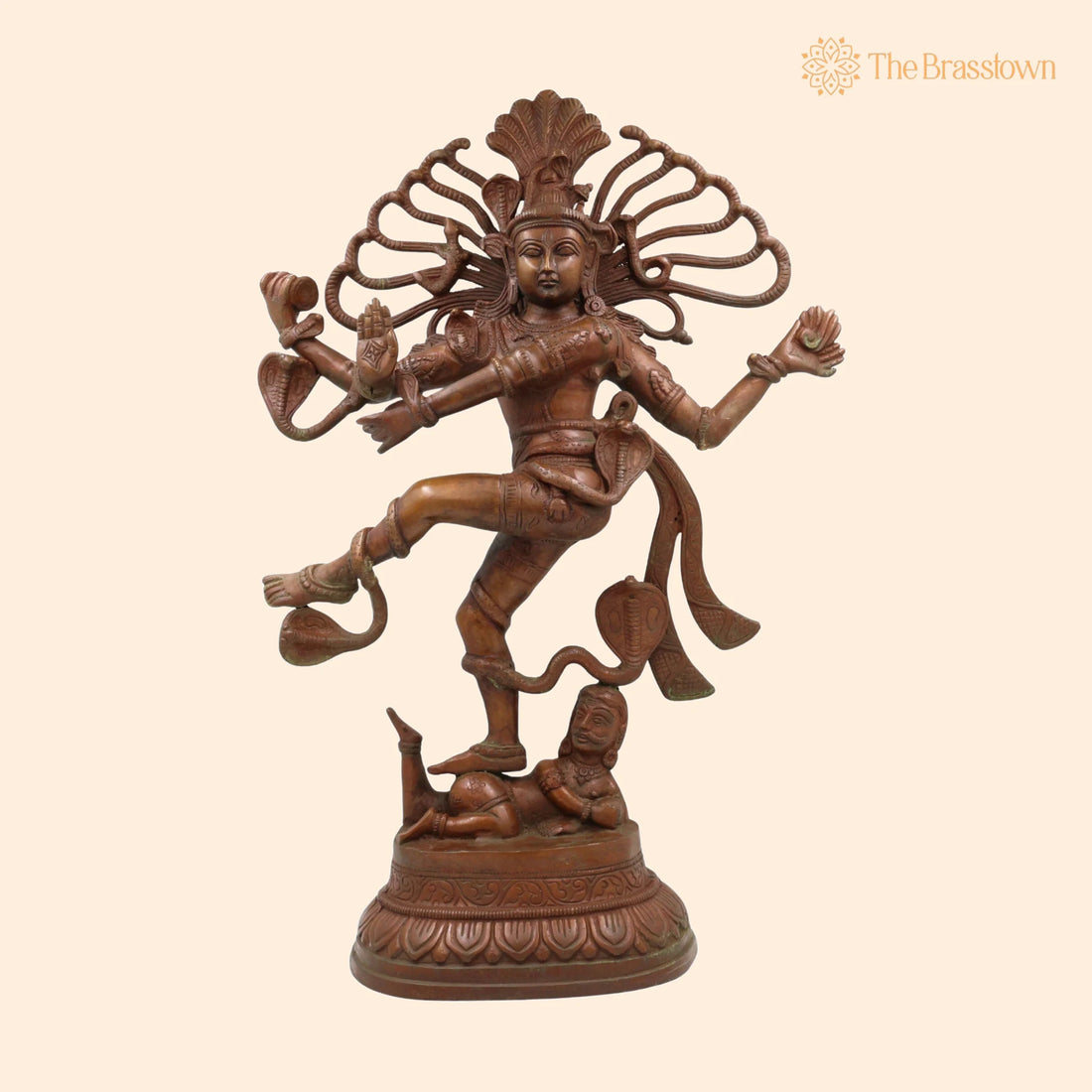 Brass Large Nataraja Idol – Handcrafted Temple &amp; Home Décor 21 Inch 1