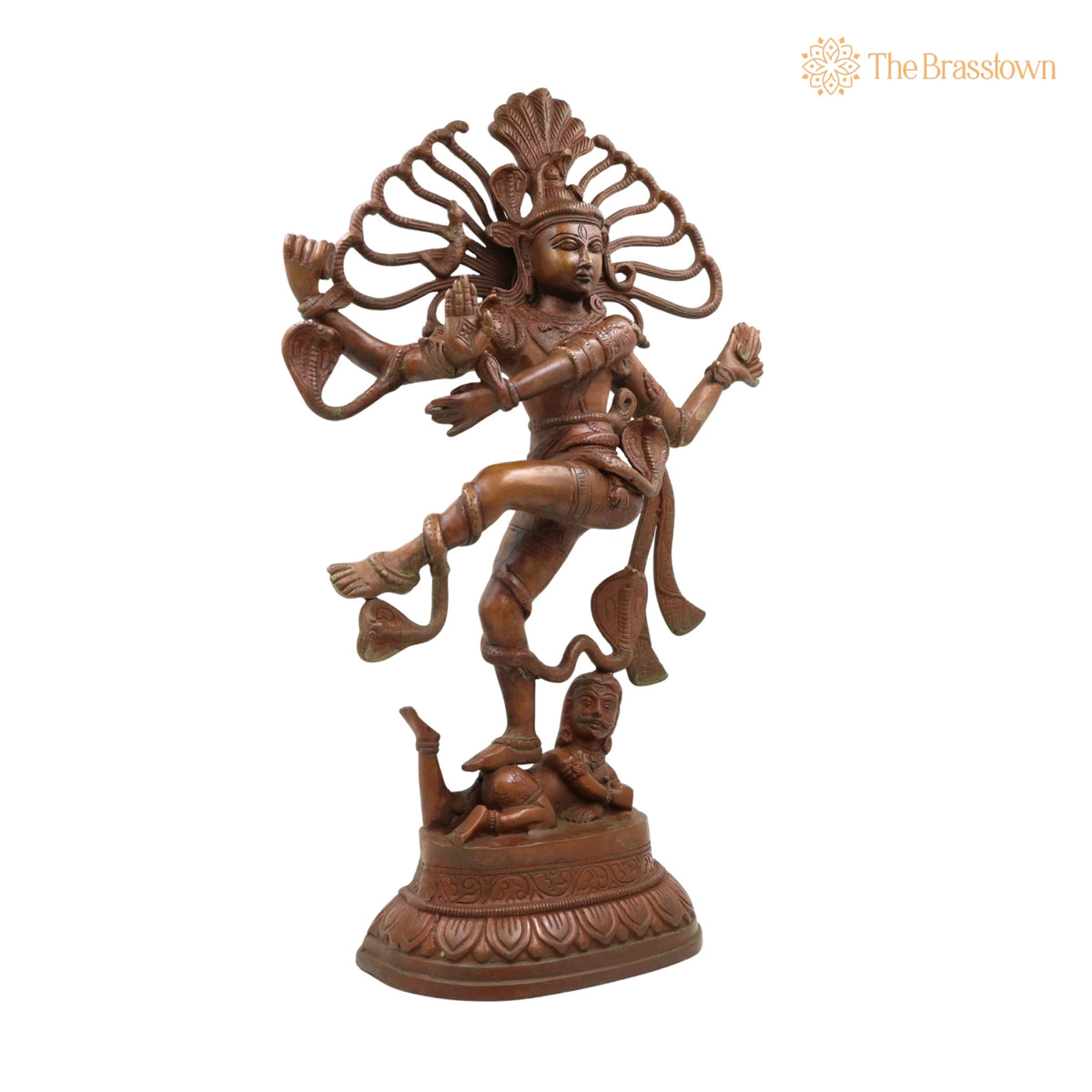 Brass Large Nataraja Idol – Handcrafted Temple &amp; Home Décor 21 Inch 2