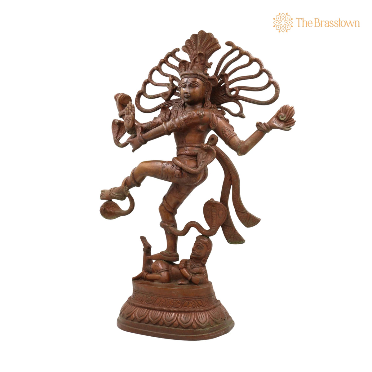 Brass Large Nataraja Idol – Handcrafted Temple &amp; Home Décor 21 Inch 3