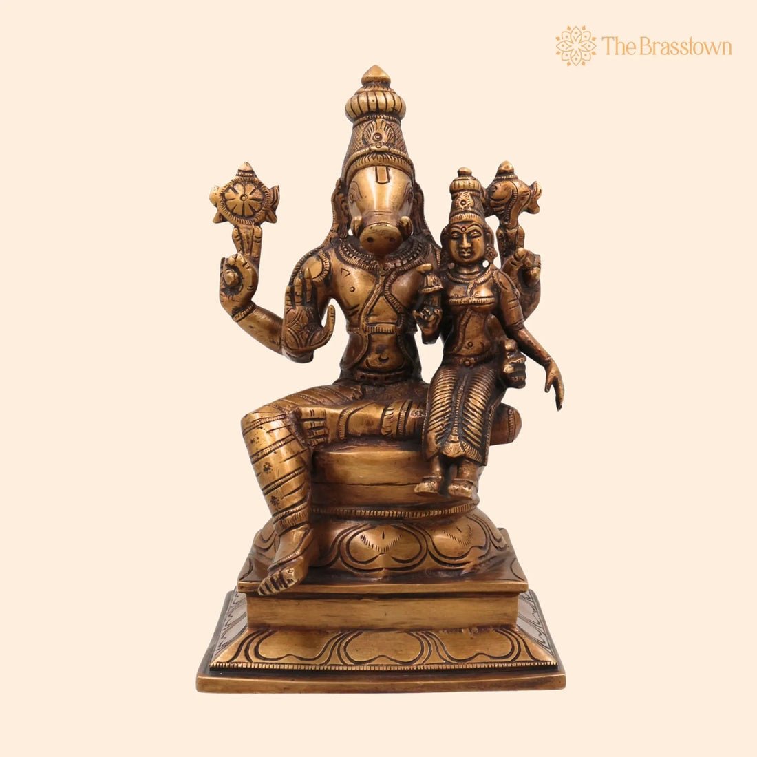 Brass Varahalakshmi Idol – Handcrafted Murti, Home Décor &amp; Spiritual Gifts 10 Inch 1