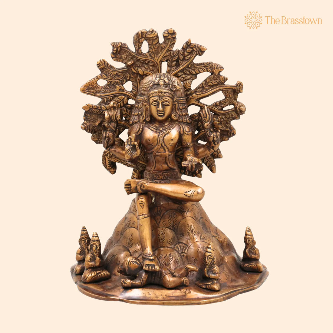 Brass Dakshinamurthy Idol – Handcrafted Dakshinamurti Murti, Dakshinamurthy Vigraha, Pooja Statue &amp; Home Décor Sculpture 12 Inch 1