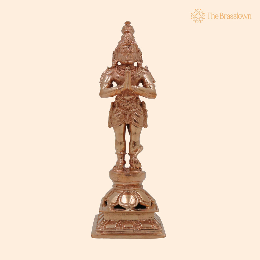 Bronze Hanuman Idol – Anjaneya Statue, Maruti Murti, Bajrangbali Figurine, Panchaloha Handcrafted Murti for Puja, Home Mandir &amp; Décor 5.5 Inch 1