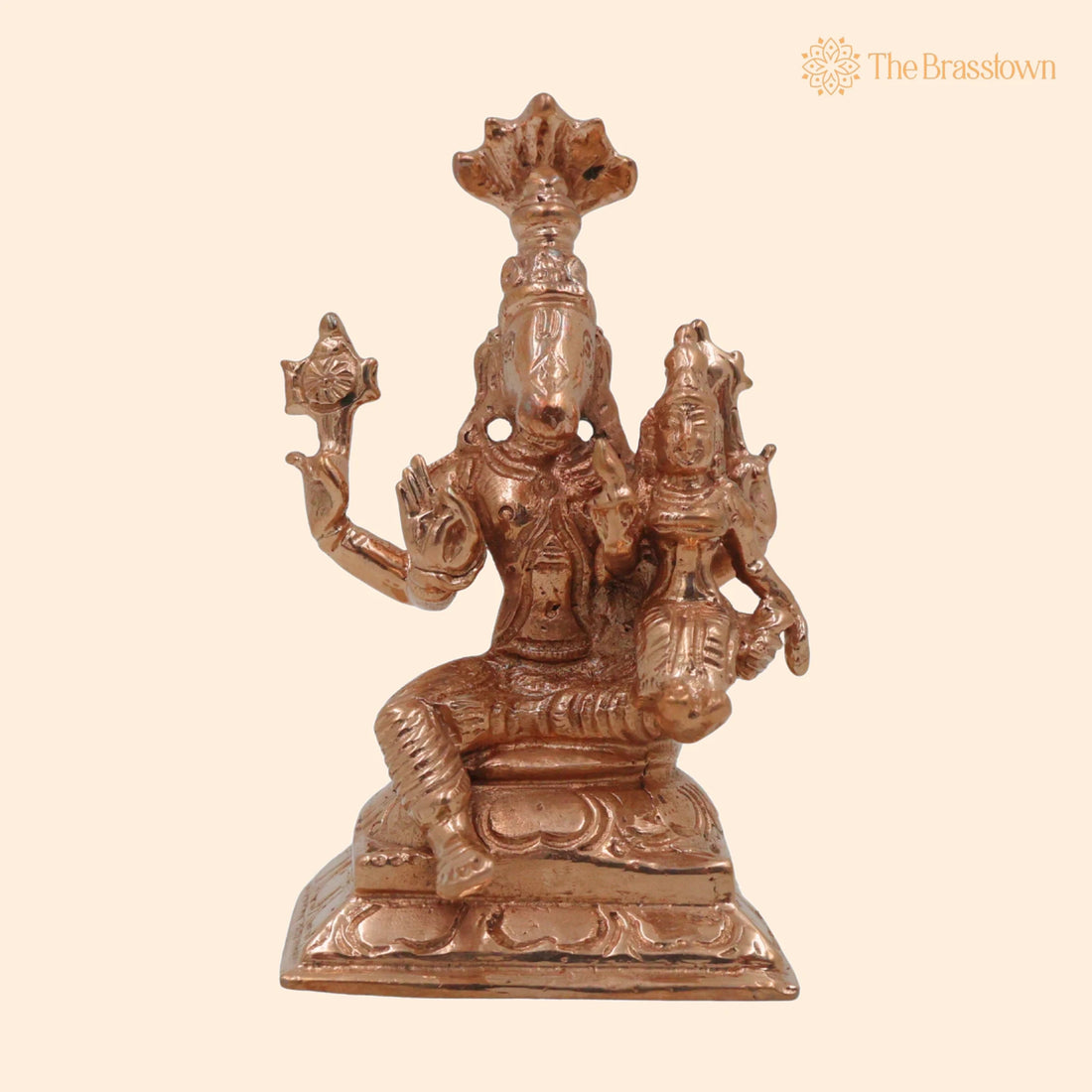 Bronze Varaha Lakshmi Idol – Handcrafted Chola Art, Ashtadhatu Temple Collectible 3 Inch 1