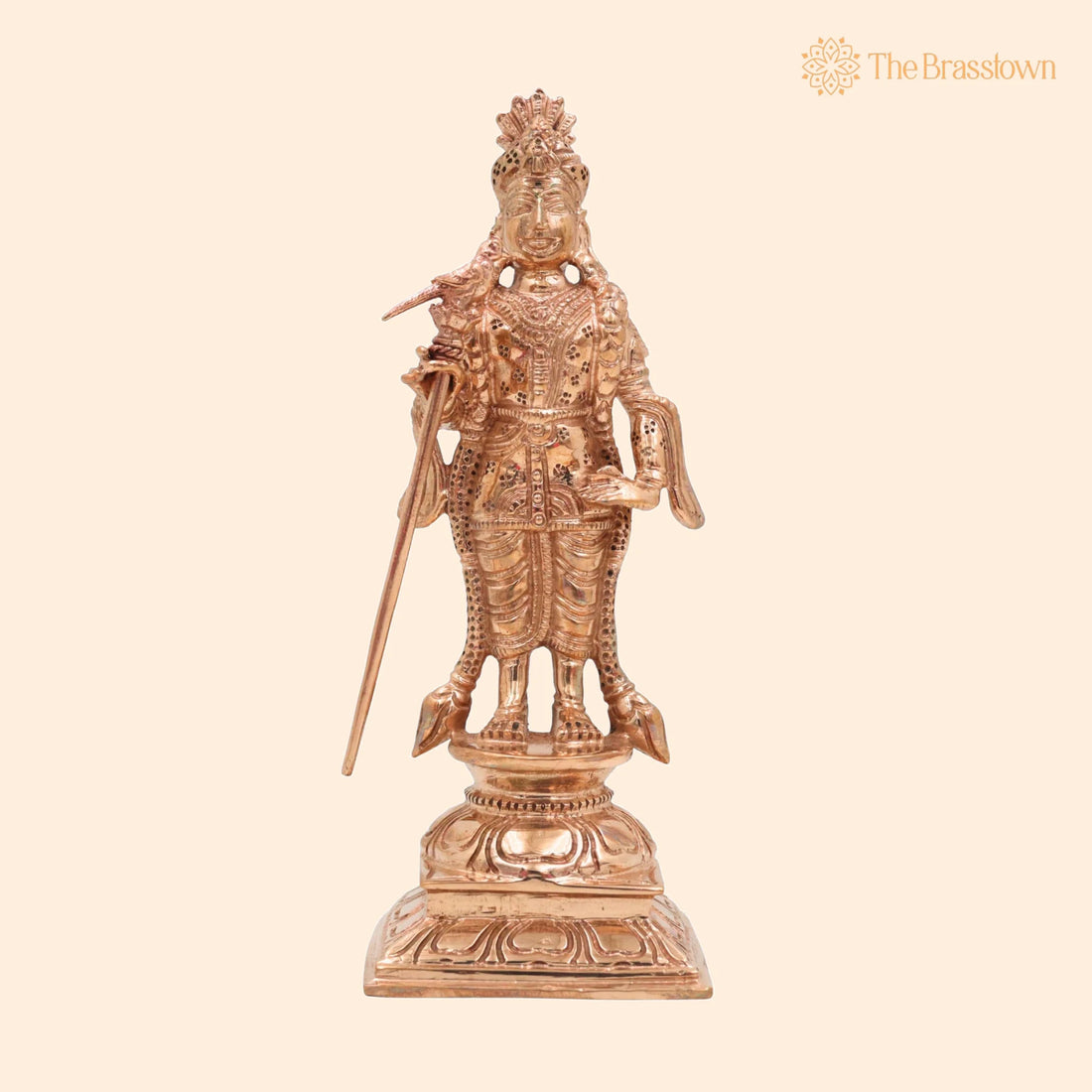 Bronze Palani Murugan Idol – Handcrafted Panchaloha Lord Murugan Statue, Lord Subramanya / Lord Kartikeya for Puja, Home Mandir &amp; Décor 6 Inch 1