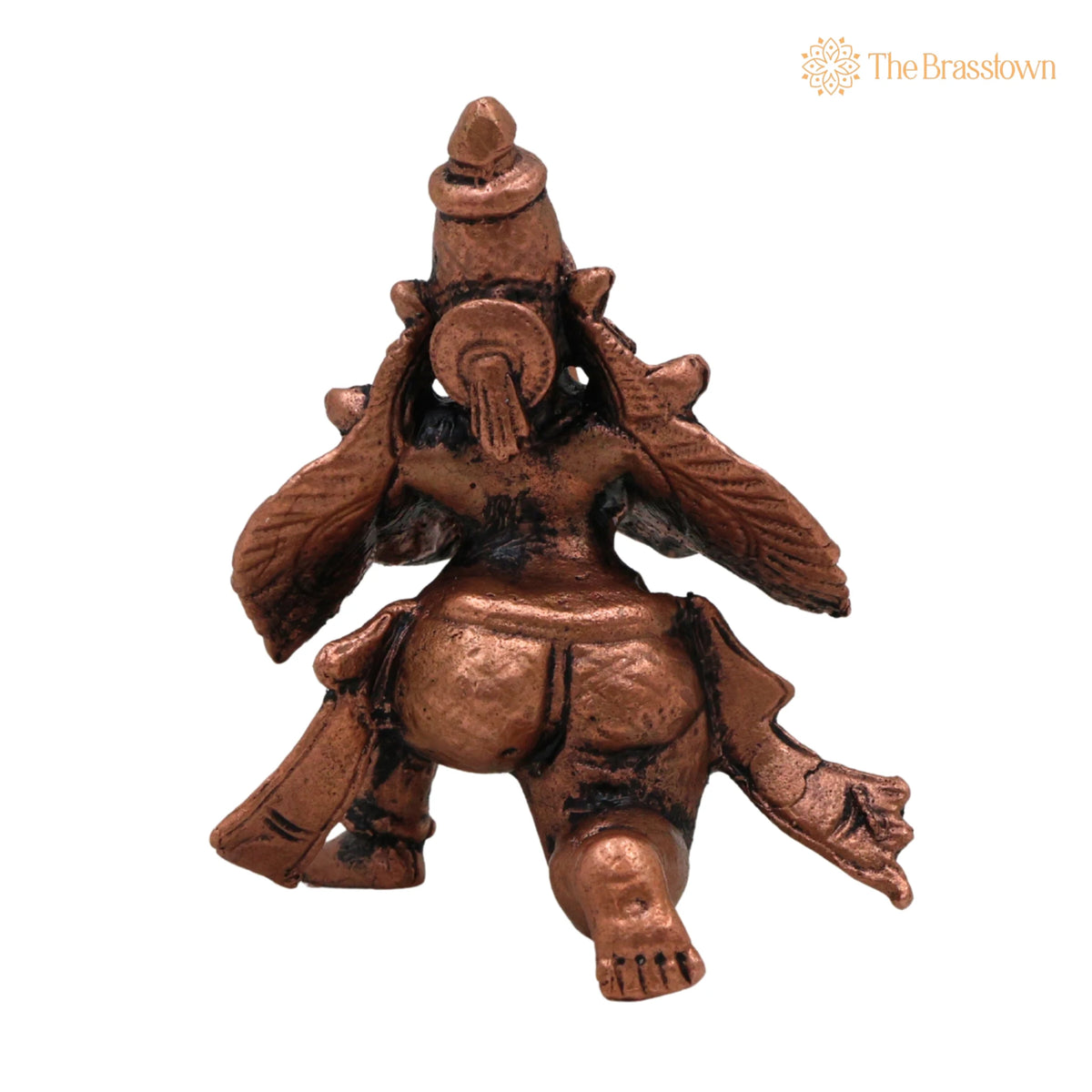 Copper Garuda Dev Idol – Tamra Garuda Murti, Handcrafted Thamra Garuda Bhagwan Devta Moorti for Puja, Home Temple &amp; Gift 2 Inch 4