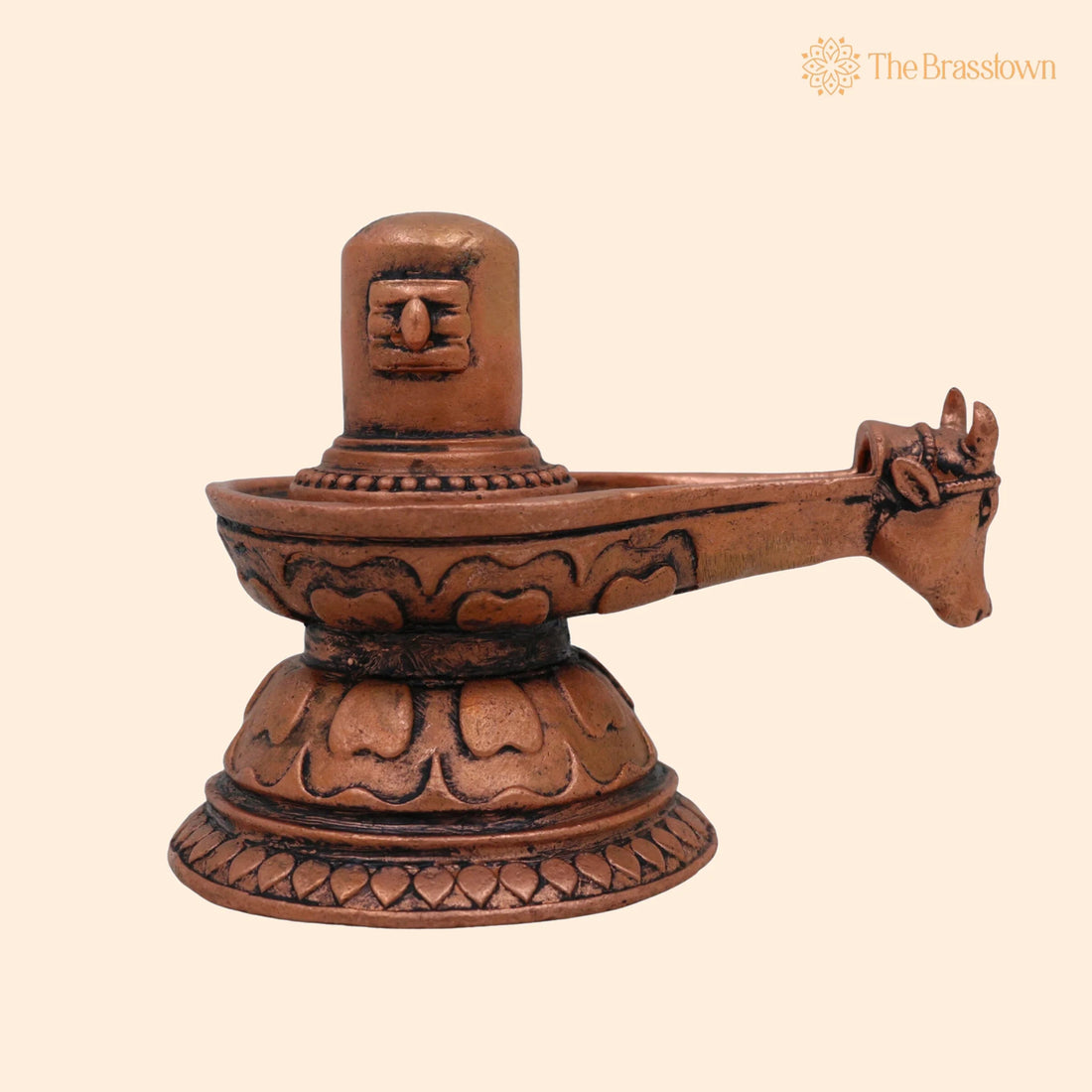 Pure Copper Shivalingam – Handcrafted Tamra Shiva Lingam, Tamraloha Mahalingam for Pooja, Home Temple &amp; Spiritual Décor 2 Inch 1