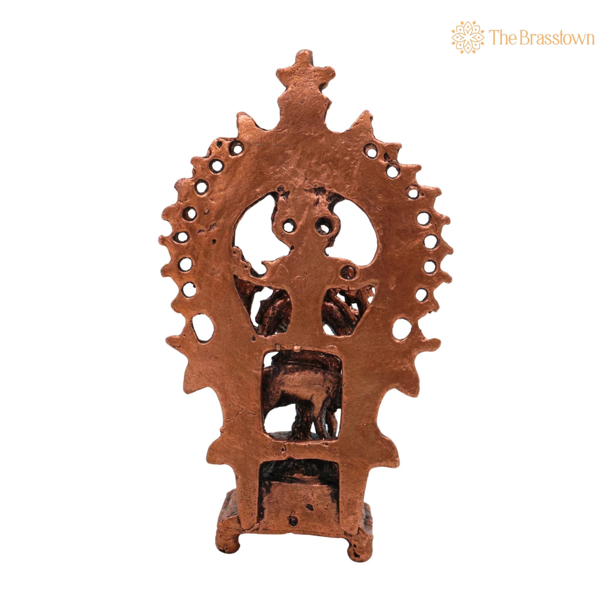 Brass Krishna Idol – Handcrafted Bal Gopal Murti, Copper Krishna Statue for Pooja &amp; Décor 3 Inch 4