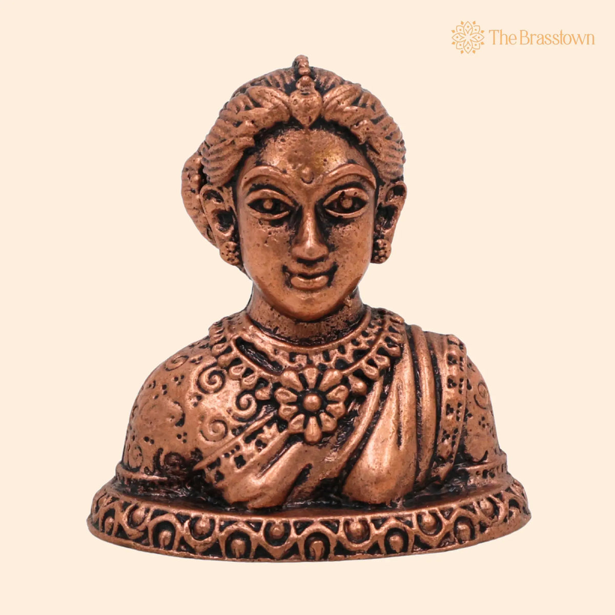 Copper Gowri Idol – Handcrafted Home Pooja Décor 1.5 Inch 1