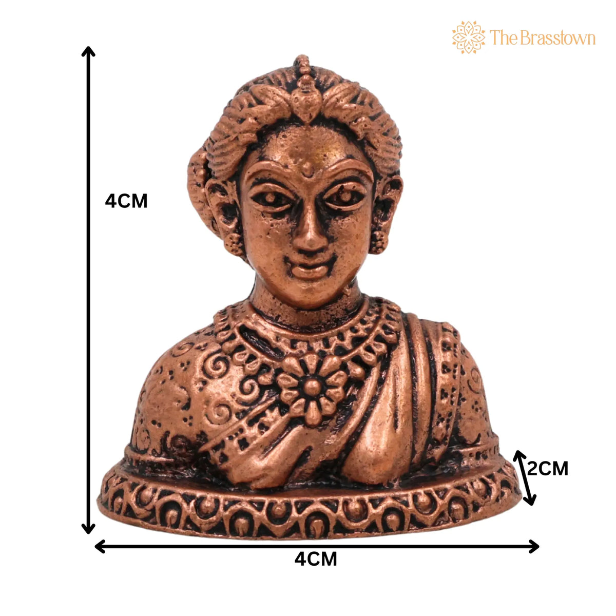 Copper Gowri Idol – Handcrafted Home Pooja Décor 1.5 Inch 5