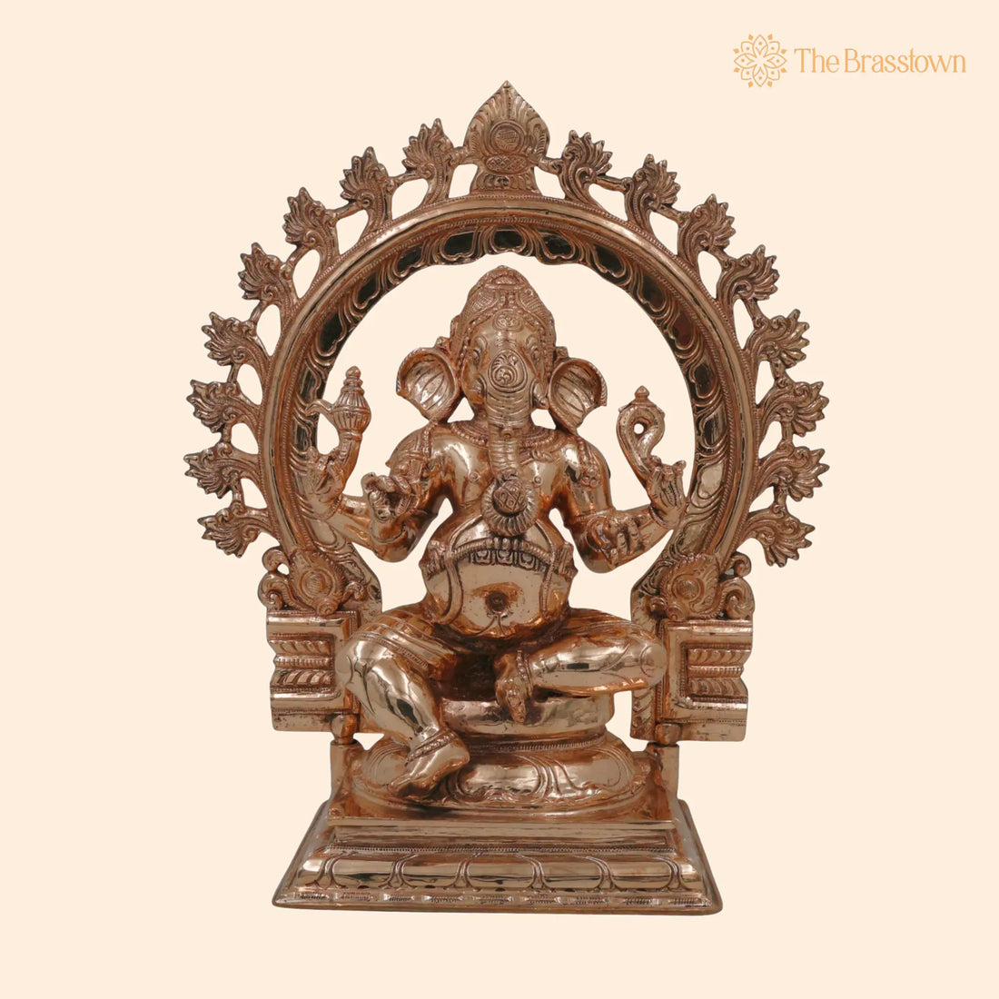 Bronze Handcrafted Ganesha Idol – Panchaloha Ganapati Vinayaka Statue, Chola Art South Indian Ganesh Murti for Puja, Home Mandir &amp; Décor 13.5 Inch 1