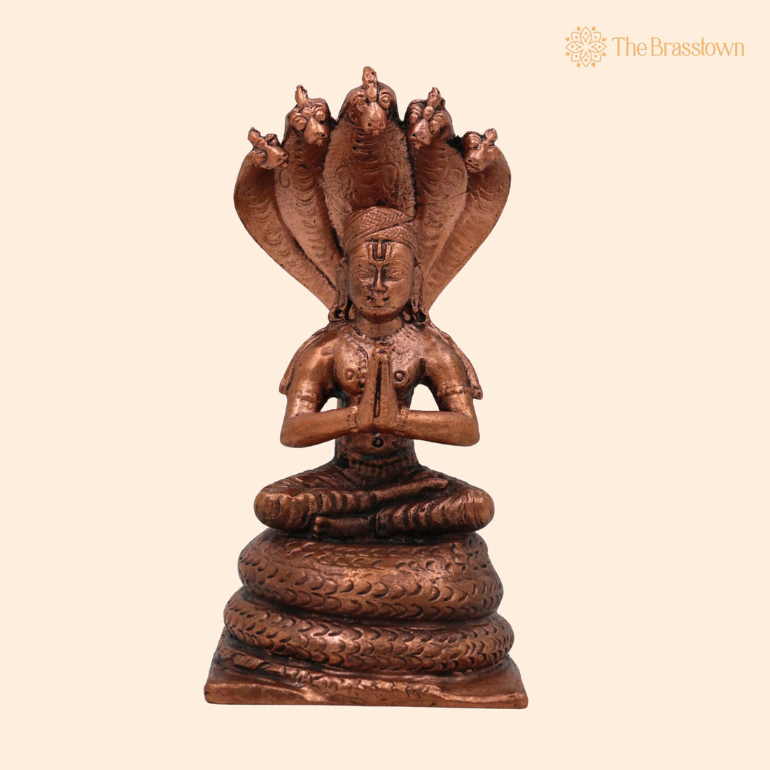 Copper Manavala Mamunigal Idol – Tamra Varavaramuni Acharya Murti, Handcrafted Thamira Vaishnava Guru Statue for Puja 4.5 Inch 1