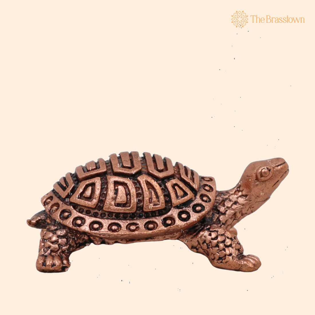 Copper Tortoise Idol – Handcrafted Kurma Murti, Kachhua Figurine for Puja, Vastu &amp; Temple Décor 1 Inch 1