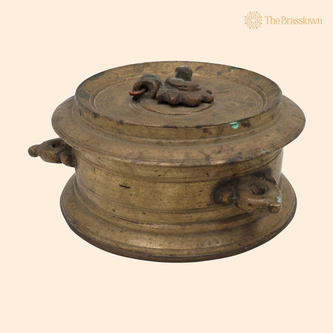 Vintage Brass Ink Pot – Peetal Kalam Daani, Antique Pital Ink Well, Handmade Traditional Indian Writing Ink Jar 2.5 Inch 1