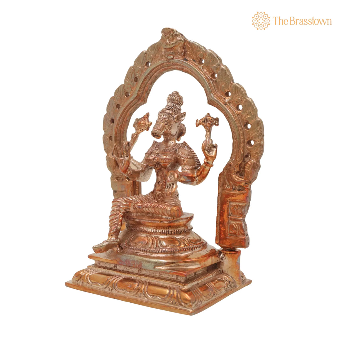 Bronze Varahi Devi Idol – Handcrafted Panchami Varahi Amman, Dandanayaki Varahi for Puja, Home Mandir &amp; Décor 5 Inch 3