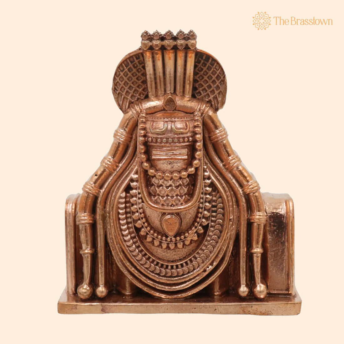 Handmade Bronze Shiva Lingam – Panchaloha Chola Art Shivling, Narmada Bana Lingam, South Indian Temple-Style Shivalinga Murti 3 Inch 1