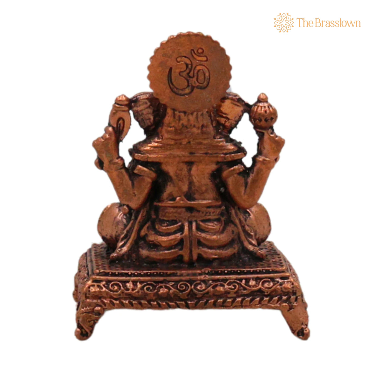 Handcrafted Copper Ganesha Idol for Puja, Home Mandir &amp; Décor 1.5 Inch 4