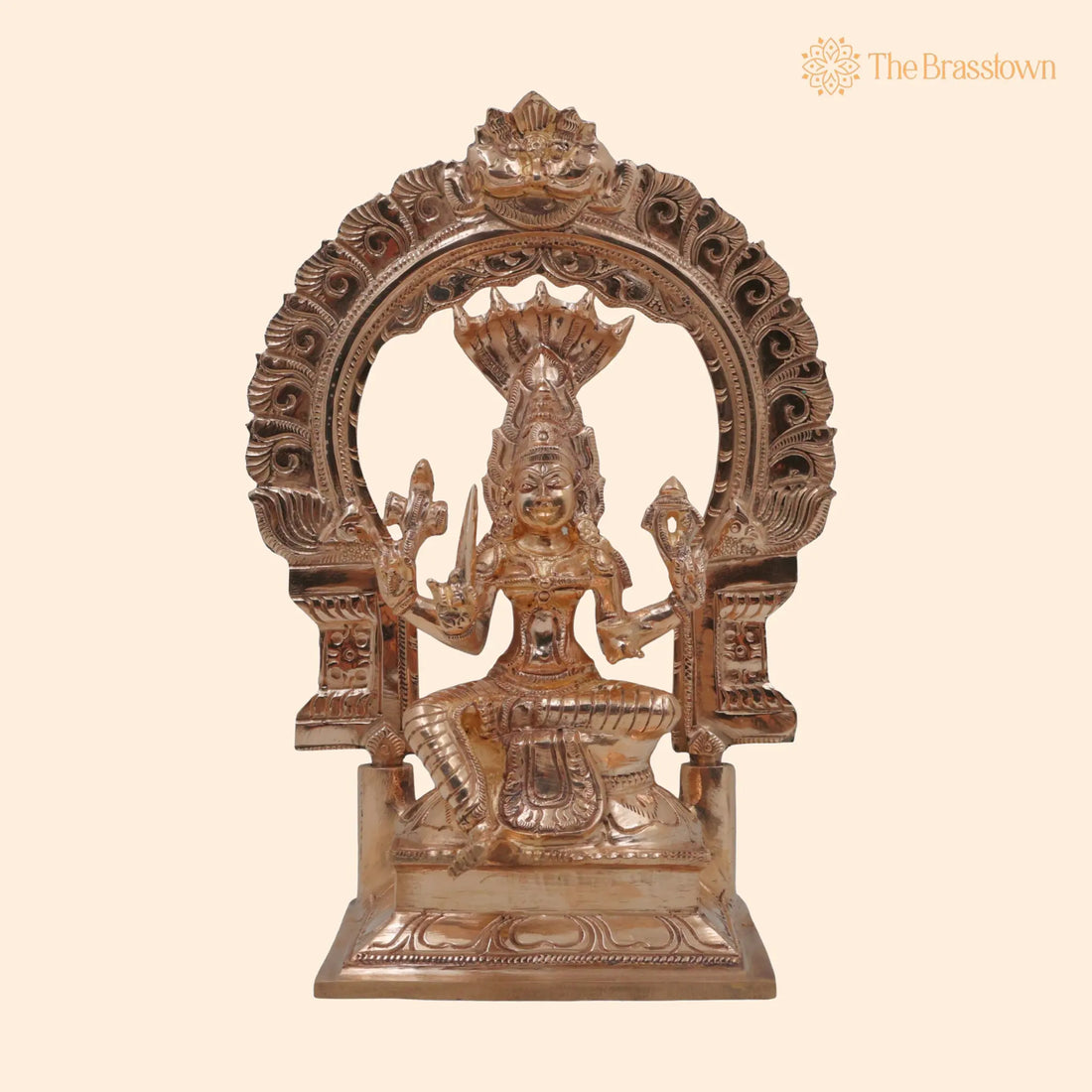 Bronze Mariamman Idol – Handcrafted Maari Amman, Samayapuram Mariamman, Yellamma Renuka Devi for Puja, Home Mandir &amp; Décor 10 Inch 1