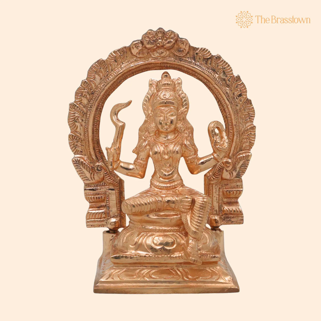 Handcrafted Bronze Bhagawathi Kali Idol – Mahakali Bhadrakali Shyama Dakshina Kali Panchaloha Chola Art Temple Sculpture 6 Inch 1
