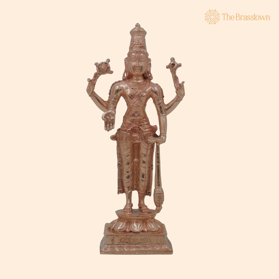 Bronze Vishnu Narayana Murti – Handcrafted Traditional Murti for Puja, Home Mandir &amp; Décor 8 Inch 1
