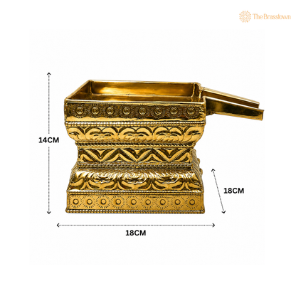 Brass Abhisheka Patra for Shiva Abhishekam – Mahadev Shankar Lingabhishek Kalash Patram for Pooja, Temple &amp; Home Mandir 5.5 Inch