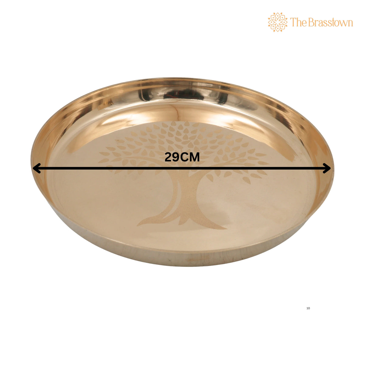 Bronze Kansa Dinner Set – Handcrafted Traditional Kansya Thali Dinnerware for Pooja, Dining, Gifting &amp; Vastu 11 Inch 5