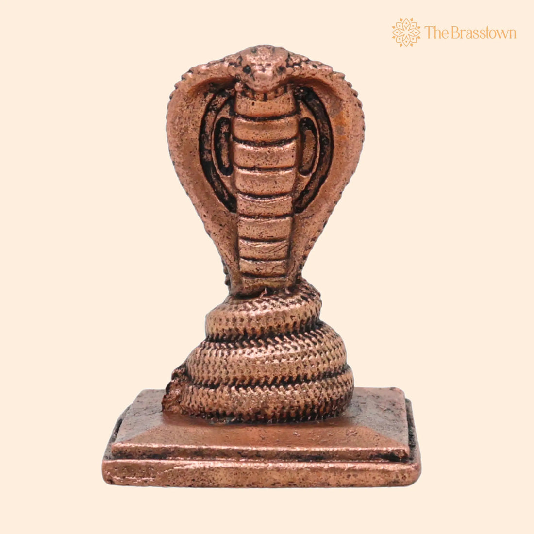 Copper Anjini Snake Idol – Handcrafted Anjini N?ga Devata Nagraj Murti for Pooja 2 Inch 1