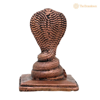 Copper Anjini Snake Idol – Handcrafted Anjini N?ga Devata Nagraj Murti for Pooja 2 Inch 4